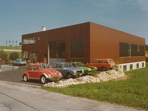 Inauguration of the new production hall in 1979 Inauguration of the new production hall in 1979